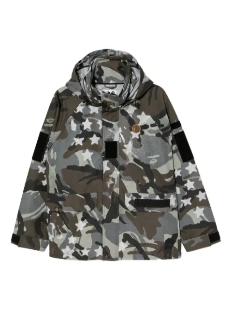AAPE BY *A BATHING APE® logo-patched jacket Green ALJ7754XAP