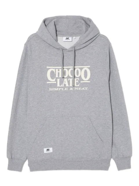 CHOCOOLATE logo-embossed hoodie Grey B1XSWM00225X