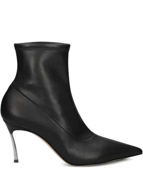 Casadei 80mm pointed-toe boots Black 1R455Y080MC2274