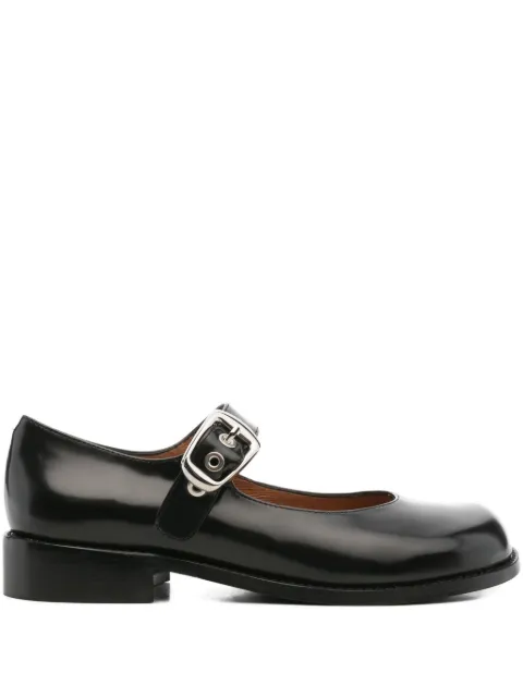 ANGEL ALARCON buckle-strap leather pumps Black 25610