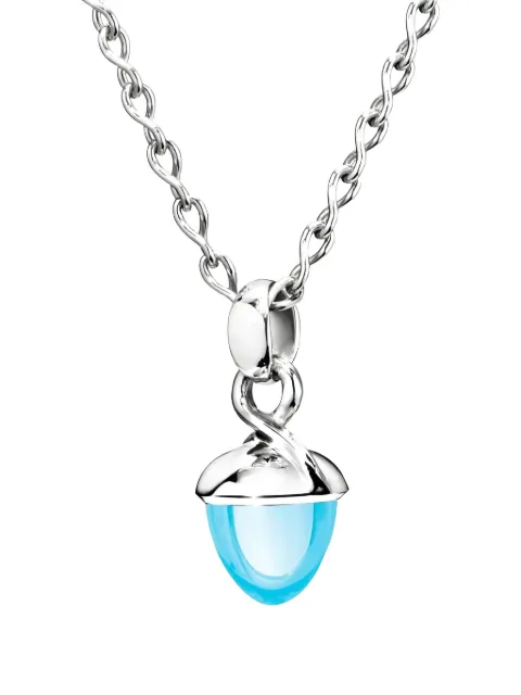 TAMARA COMOLLI 18K white gold Bouquet topaz necklace Silver PMBTOSKYWG1