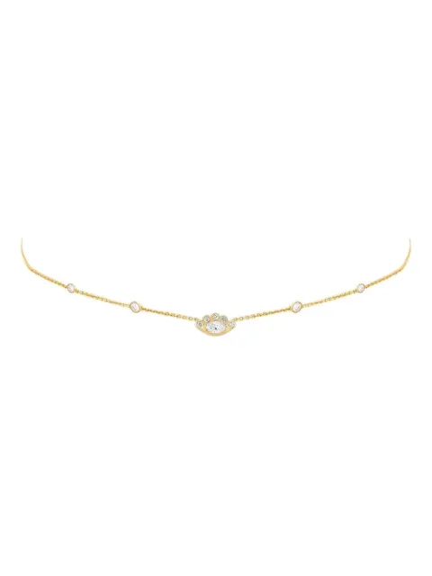 Logan Hollowell 14K yellow gold Angel Eye diamond choker Gold LHN1026YGWD14151611626