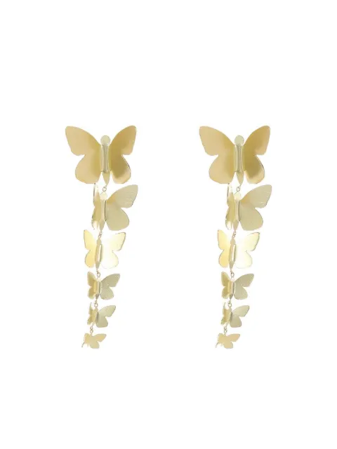 Tanya Farah 18K yellow gold Butterfly earrings Gold EBFLY6GLDSATIN