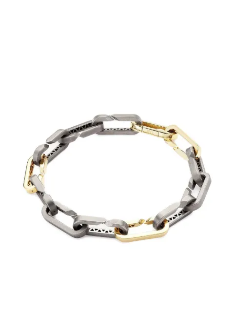 Bizzotto Gioielli 18K yellow gold and titanium Thirteen Paperclip Link bracelet Gold MEP01B9TI4Y