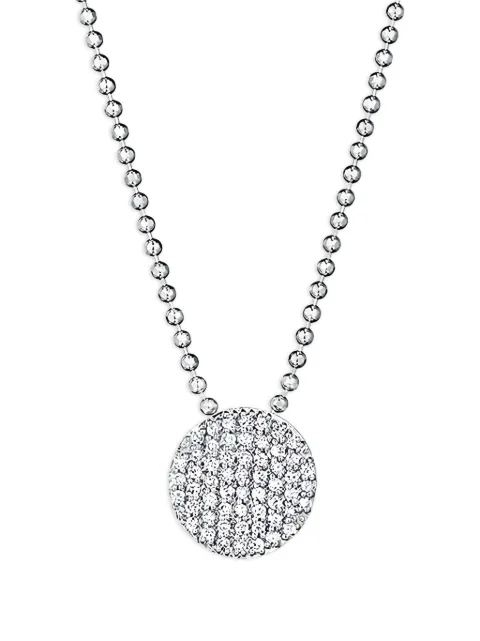 PHILLIPS HOUSE 14K white gold mini Infinity diamond necklace Silver N20013PDW