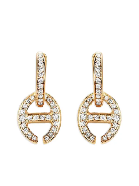 HOORSENBUHS 18K yellow gold Klaasp diamond earrings Gold HB044DYGWD