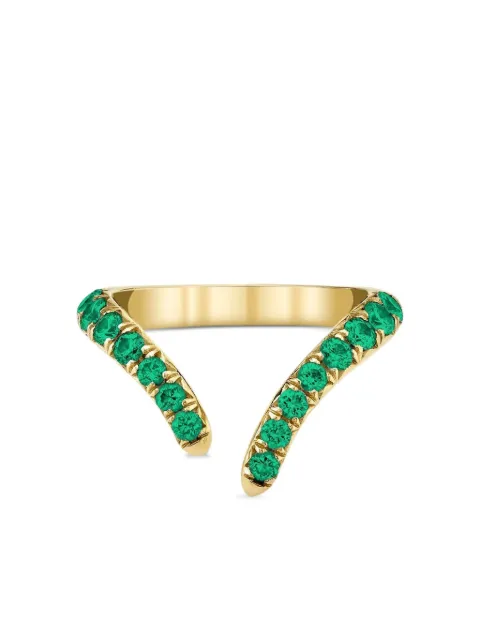 Logan Hollowell 14K yellow gold Tusk emerald ring Gold LHR1210YGEM