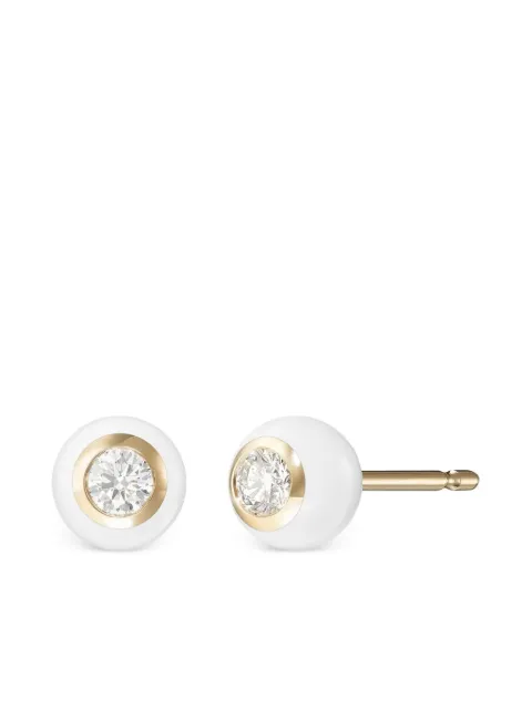 Melissa Kaye 18K yellow gold medium Audrey diamond earrings Gold E2323BY