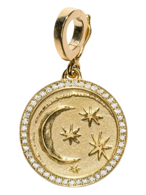 Azlee 18K yellow gold Cosmic diamond pendant Gold C1145G18