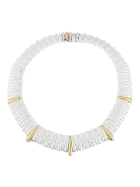 Roberto Demeglio 18kt yellow gold Artiglio necklace White ART2SBL2SOGS3LOGS
