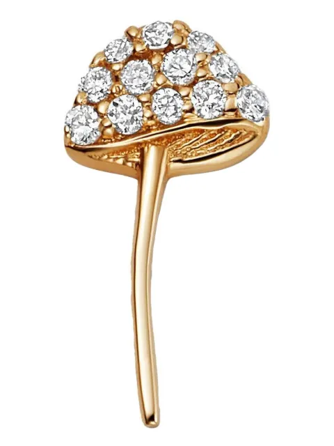 Loquet 18kt yellow gold Mushroom Diamond pendant necklace Gold CHMREGSHROOM18YG