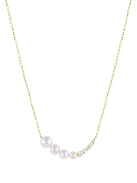 Baggins 18K yellow gold Akoya Pearl Diamond necklace Gold BNST453YA