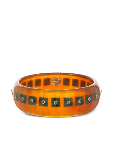 Mark Davis 18K yellow gold bakelite bracelet Brown 41551132