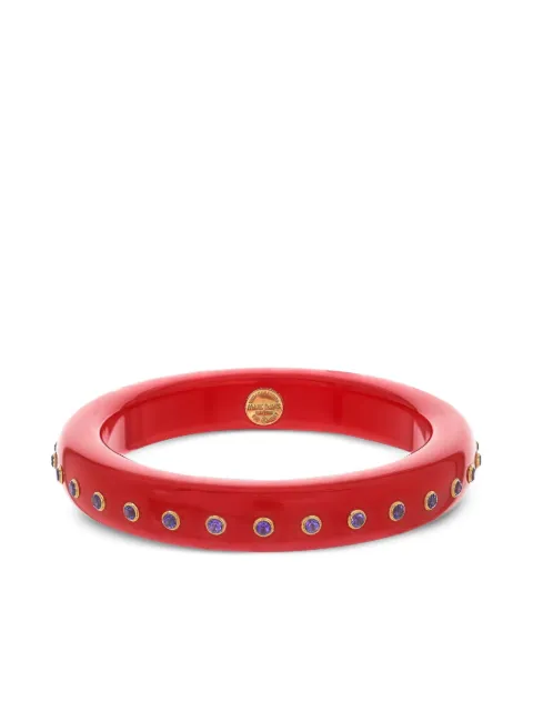 Mark Davis 18K yellow gold Amethyst Bakelite bangle Red 40401046