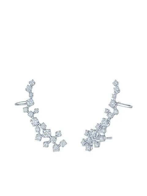 KWIAT 18K white gold diamond Constellation ear climbers Silver 156093