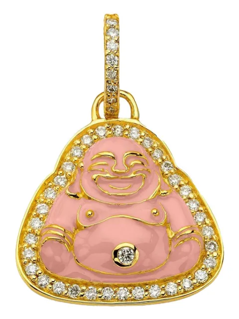 BUDDHA MAMA 20kt yellow gold Happy Buddha pendant necklace Yellow 3003ENPINK1