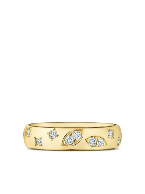 KWIAT 18K yellow gold Cobblestone Star diamond ring Yellow 156065