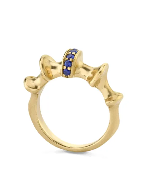 VRAM 18K yellow gold Chrona blue sapphire ring Gold VCR0109