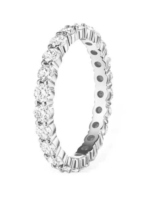 Melissa Kaye 18K white gold Sadie Eternity Band ring Silver R2006DW