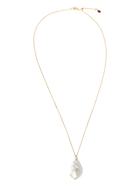 YI Collection 18kt yellow gold Kintsugi necklace Silver NBP