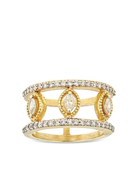 Tanya Farah 18K yellow gold diamond ring Gold RADDI3MQDIBND