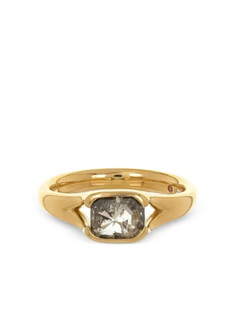 NIMO WITH LOVE 18K yellow gold The Stacker pink sapphire and diamond ring Gold RG2813