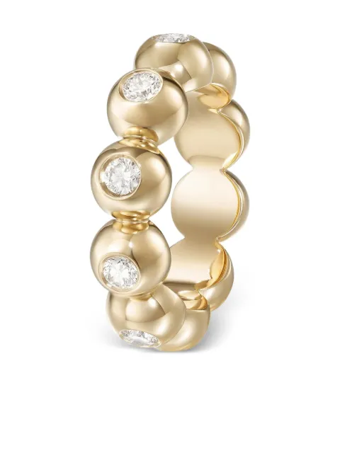 Melissa Kaye 18K yellow gold large Audrey Eternity Band ring Gold R2309AY