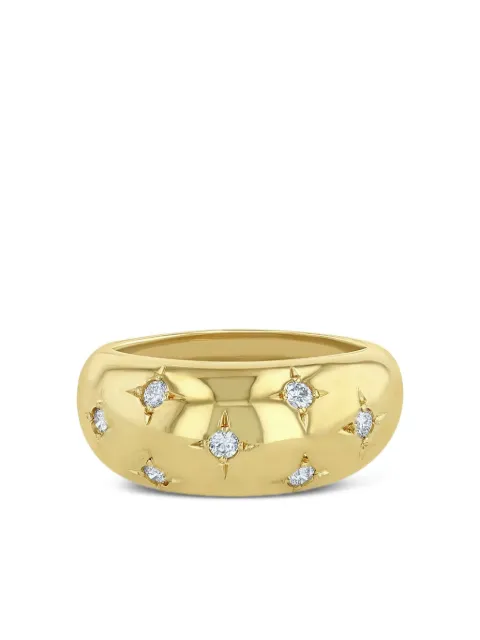 Zoë Chicco 14K yellow gold medium Aura diamond ring Gold MACR27D