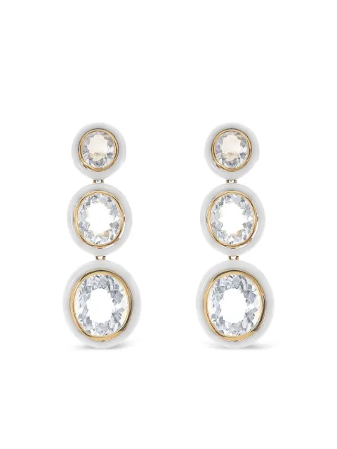 Goshwara 18K yellow gold Melange agate earrings Gold JE0631RCWAGY