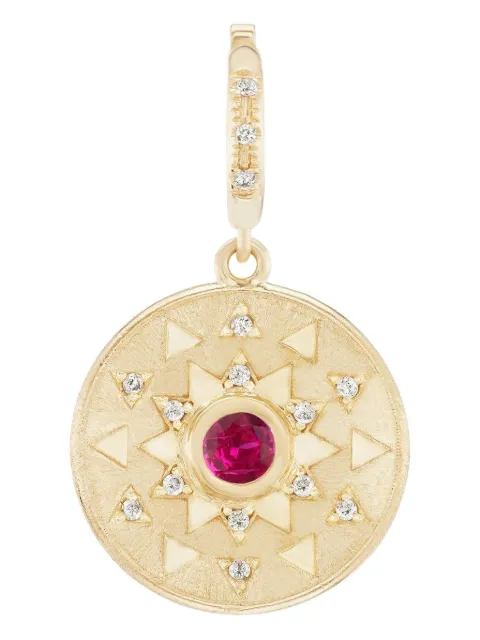 Harwell Godfrey 18kt yellow gold Sun Sign necklace Gold HGS1RUBY