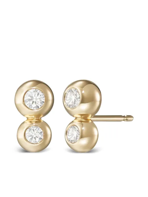 Melissa Kaye 18K yellow gold small Audrey diamond earrings Gold E2326AY