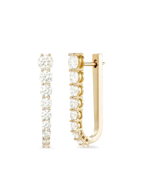 Melissa Kaye 18K yellow gold Aria diamond earrings Gold E1807AY
