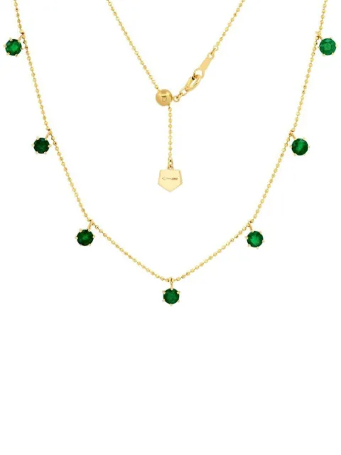 graziela 18K yellow gold Floating emerald necklace Gold FDN1401610E