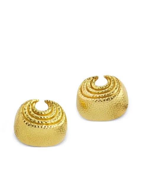 David Webb 18kt yellow gold Concentric Crescent earrings Gold DS72121431E1