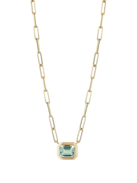 Goshwara 18kt yellow gold Manhattan Prasiolite pendant necklace Gold JP0125PSY