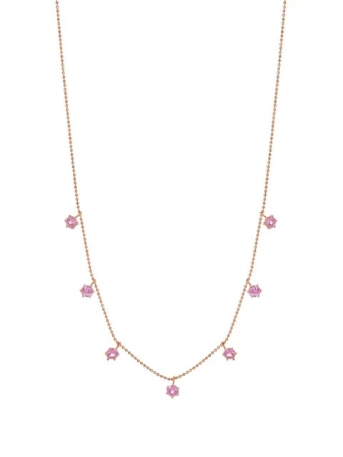 graziela 18K rose gold Pink Sapphire Floating necklace Gold FDN1401475PS