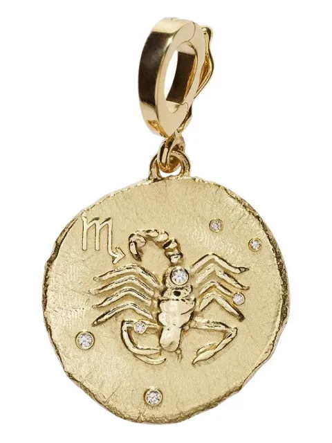 Azlee 18kt yellow gold Of The Stars Scorpio pendant necklace Gold C929G18A