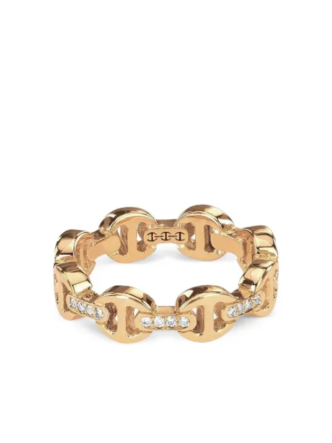 HOORSENBUHS 18K yellow gold Dame Tri-Link diamond ring Gold HB002DYGWD7