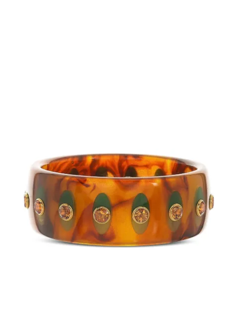 Mark Davis 18K yellow gold bakelite citrine bracelet Brown 41551174