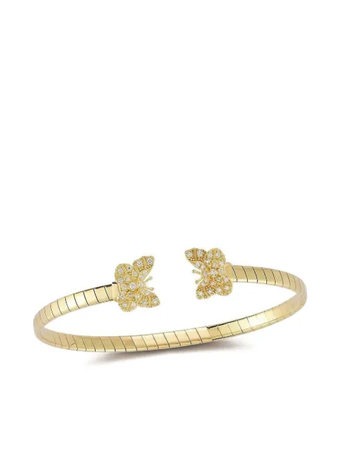 Tanya Farah 18k gold Butterfly bracelet Gold BBFLYOPN2DIBFLY