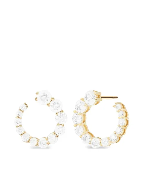 Melissa Kaye 18K yellow gold Aria diamond earrings Gold E1716AY
