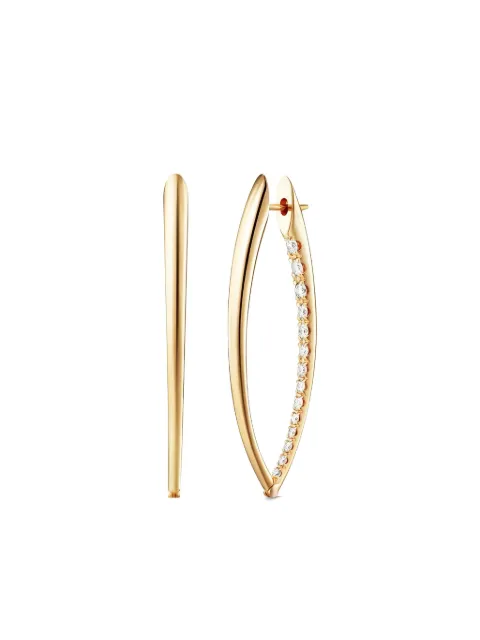 Melissa Kaye Gold Diamond Partial Earrings Gold E1309JY