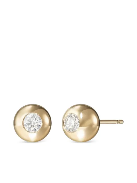 Melissa Kaye 18K yellow gold medium Audrey diamond earrings Gold E2322AY