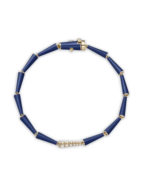 Melissa Kaye 18K yellow gold Lola diamond bracelet Blue B1902NY