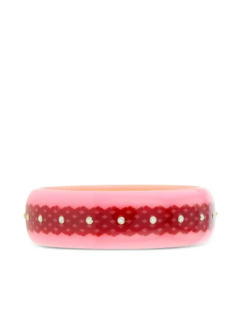 Mark Davis 18K yellow gold topaz and bakelite bracelet Pink 41601412