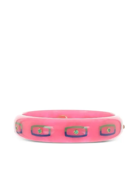 Mark Davis 18K yellow gold Garnet bangle Pink 41601445
