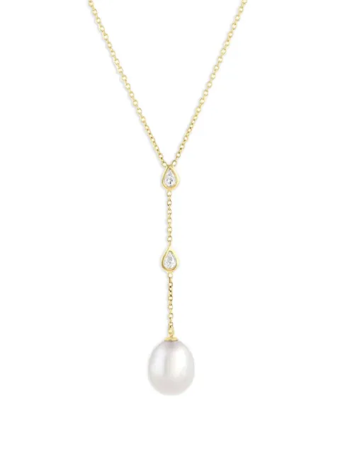 Baggins 14K yellow gold South Sea pearl and diamond necklace Gold BNR443YB