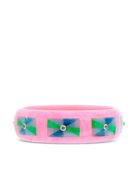 Mark Davis 18K yellow gold bakelite bracelet Pink 41601433