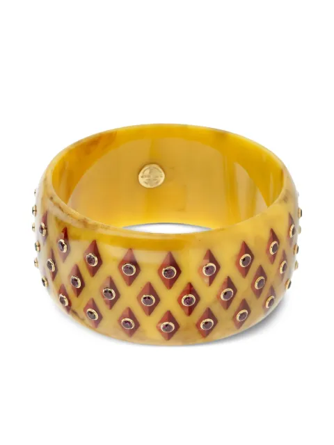 Mark Davis 18K yellow gold Garnet Bakelite bangle Gold 41201065