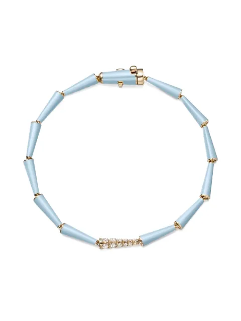 Melissa Kaye 18K yellow gold Lola diamond bracelet Blue B1902PBY